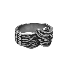 Stainless Steel Eagle Wing Ring