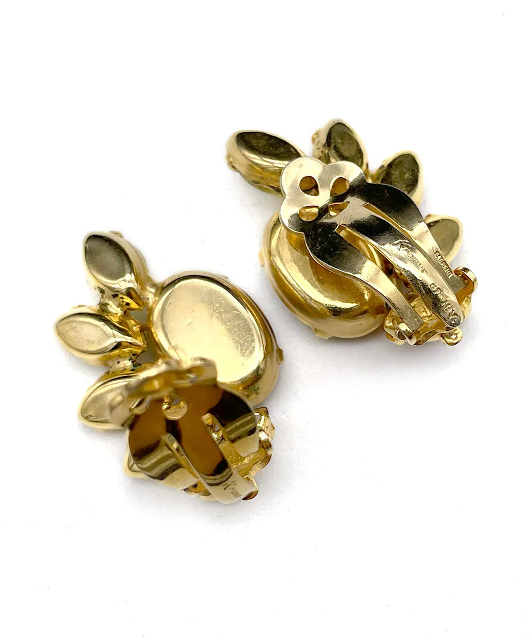 【USA輸入】ヴィンテージ KRAMER ビジュー イヤリング/Vintage KRAMER Bijou Clip On Earrings