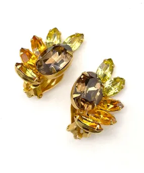 【USA輸入】ヴィンテージ KRAMER ビジュー イヤリング/Vintage KRAMER Bijou Clip On Earrings