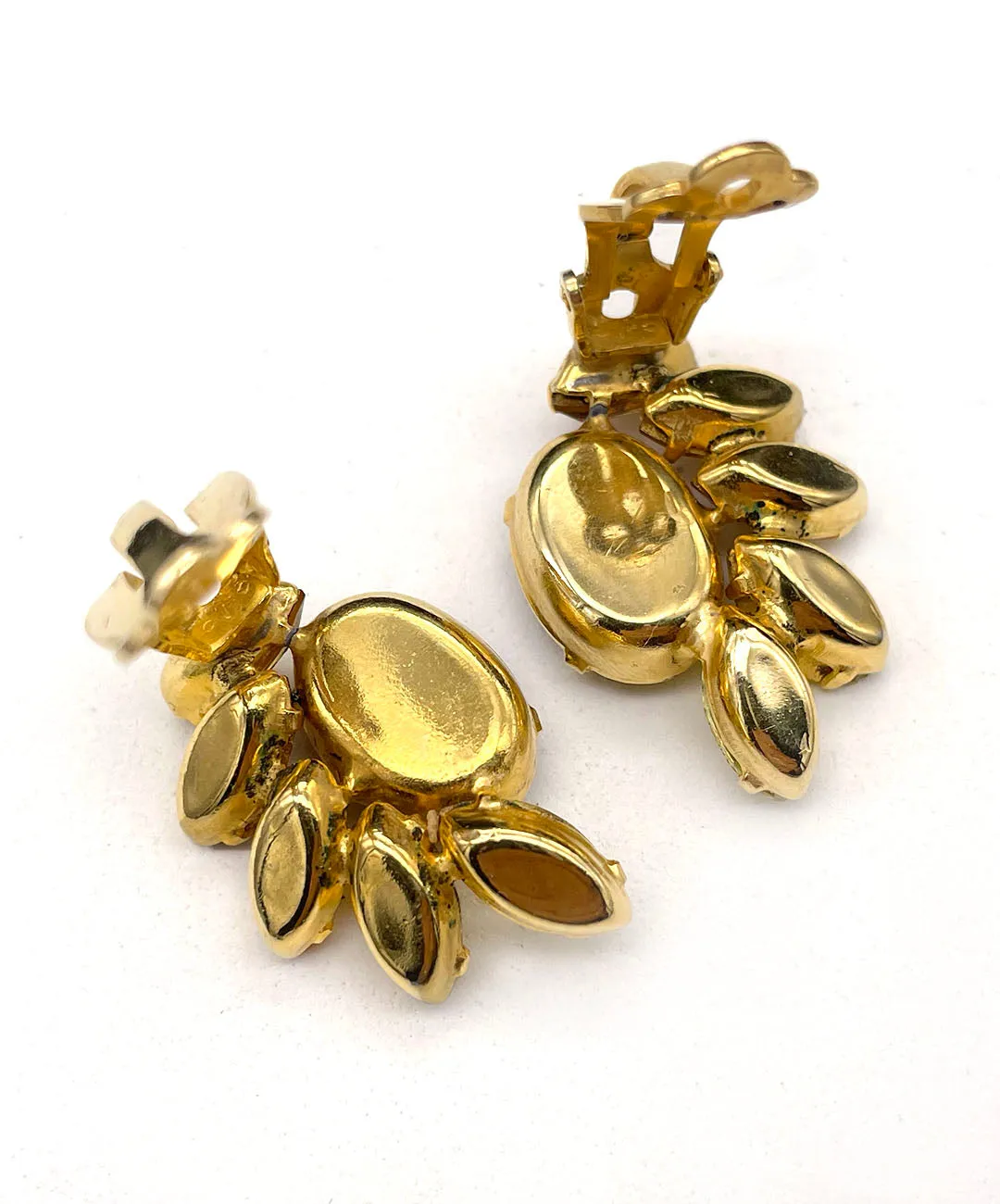 【USA輸入】ヴィンテージ KRAMER ビジュー イヤリング/Vintage KRAMER Bijou Clip On Earrings