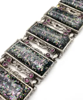 【USA輸入】ヴィンテージ コンフェッティ ルーサイト ビジュー ブレスレット/Vintage Confetti Lucite Bijou Bracelet