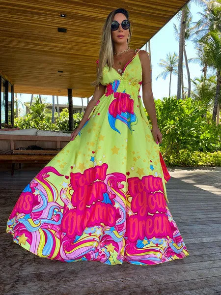 VESTIDO PIMPNELLA 3787 PARADISE ESTAMPADO