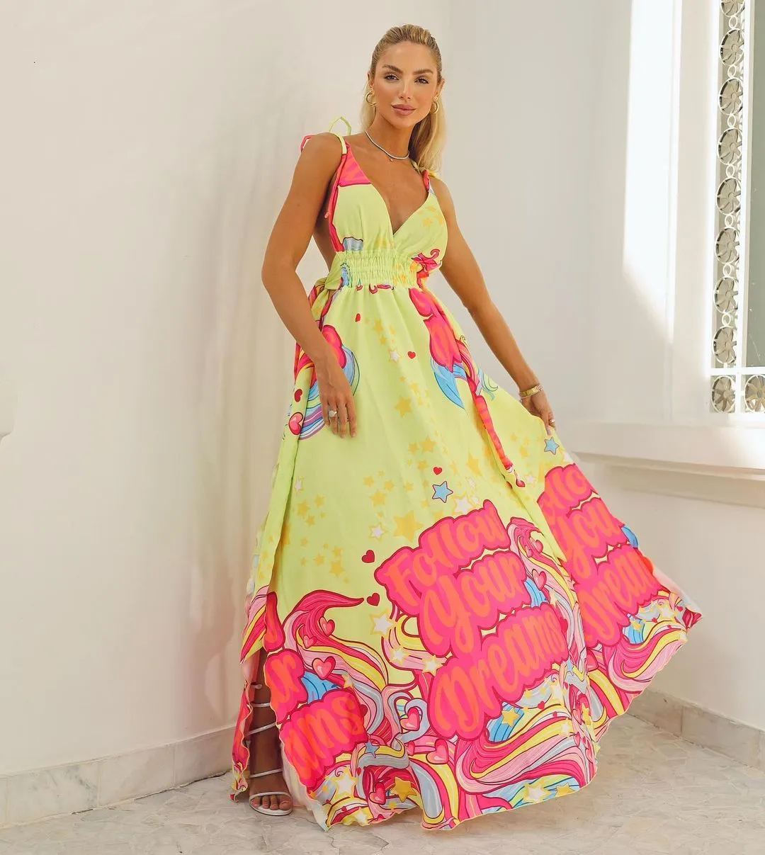 VESTIDO PIMPNELLA 3787 PARADISE ESTAMPADO