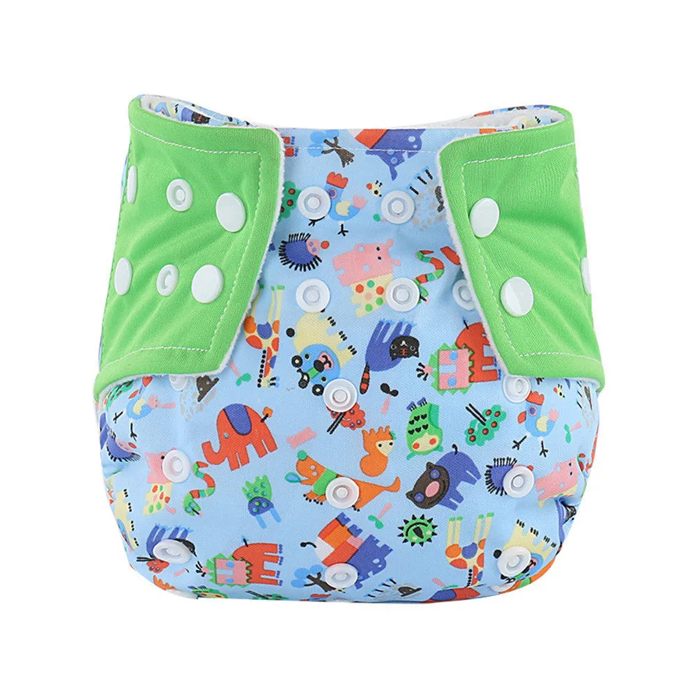 Washable and Reusable Snap Closure Diaper